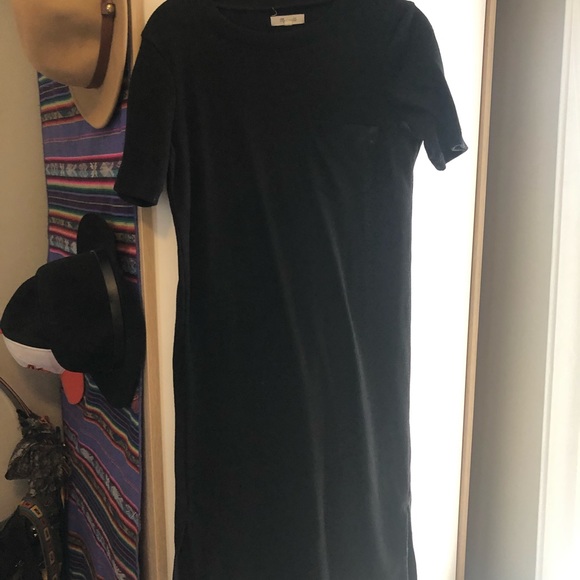 Madewell Ribbed Pocket Tee Midi Dress xxs - Picture 2 of 2